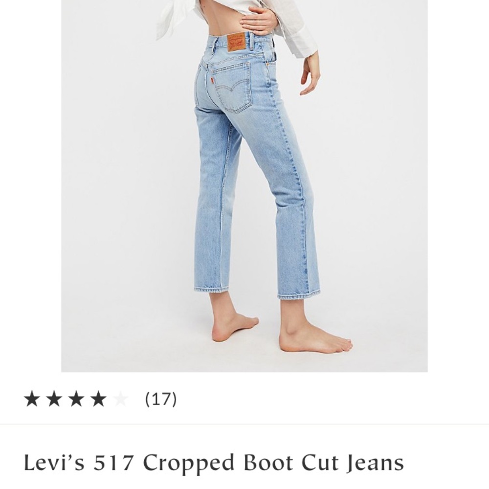Cropped bootcut Levi jeans